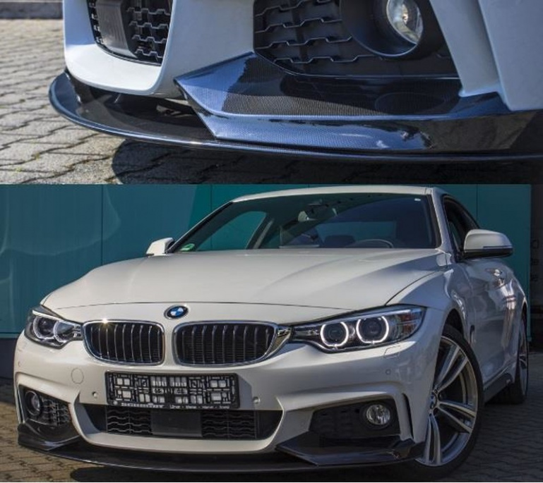 Performance Design Frontspoiler Lippe für BMW 4er F32 / F33 / F36 13-18 Carbon glanz mit ABE